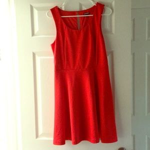 Red party dress